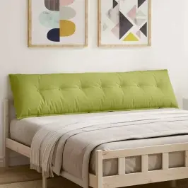 Atpakaļ Spilvens Gaiši Zaļa 200 X 19 X 50 Cm Audums Vidaxl