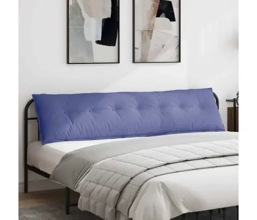 Atpakaļ Spilvens Džinsu Zils 200 X 19 X 50 Cm Audums Vidaxl