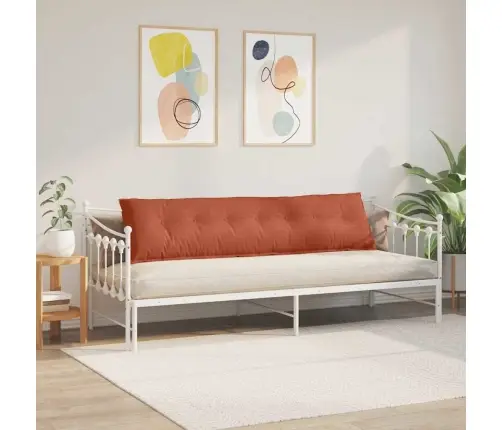 Atpakaļ Spilvens Sarkans Oranžs 200 X 50 Cm Korduroja Audums Vidaxl