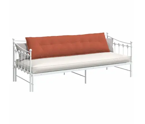 Atpakaļ Spilvens Sarkans Oranžs 200 X 50 Cm Korduroja Audums Vidaxl