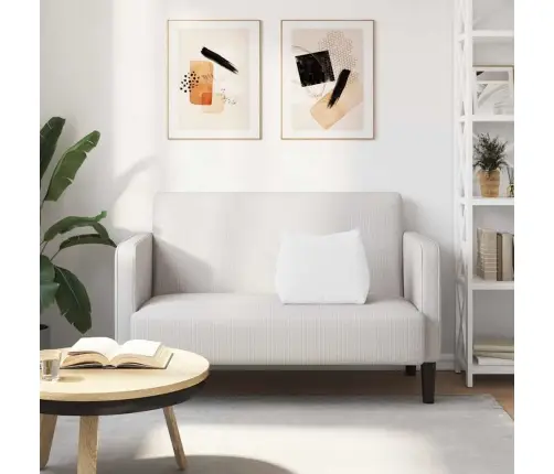 Atpakaļ Spilvens Balts 45 X 20 X 35 Cm Audums Vidaxl