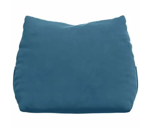 Atpakaļ Spilvens Zila 45 X 20 X 35 Cm Korduroja Audums Vidaxl