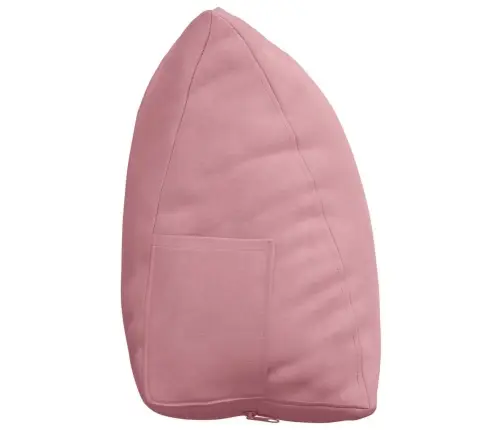 Atpakaļ Spilvens Rozā 45 X 20 X 35 Cm Korduroja Audums Vidaxl