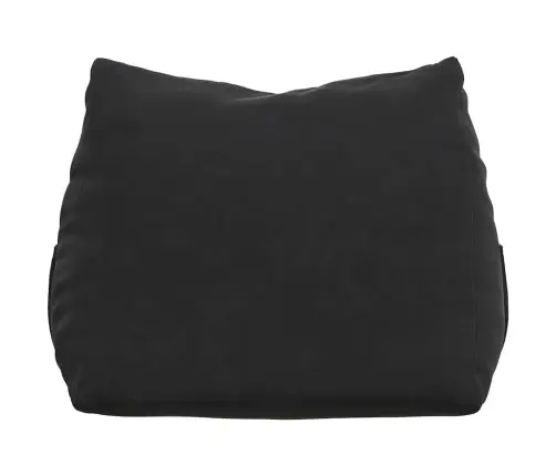 Atpakaļ Spilvens Melna 45 X 20 X 35 Cm Korduroja Audums Vidaxl