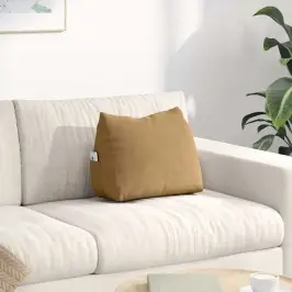 Atpakaļ Spilvens Brūna 45 X 20 X 35 Cm Korduroja Audums Vidaxl