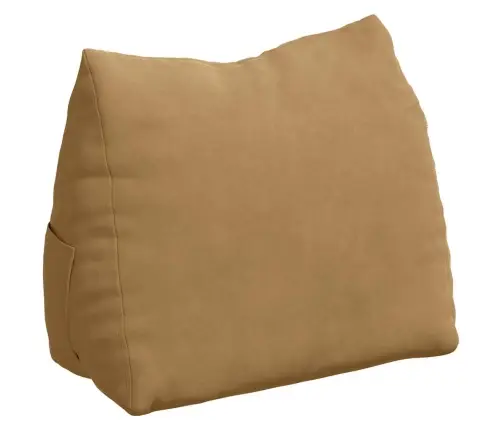 Atpakaļ Spilvens Brūna 45 X 20 X 35 Cm Korduroja Audums Vidaxl