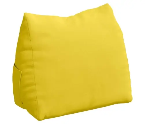 Atpakaļ Spilvens Gaiši Dzeltena 60 X 20 X 50 Cm Audums Vidaxl