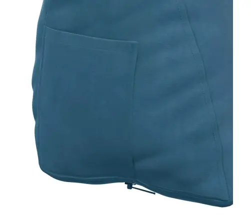 Atpakaļ Spilvens Zila 60 X 20 X 50 Cm Korduroja Audums Vidaxl