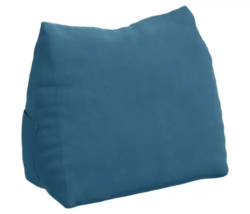 Atpakaļ Spilvens Zila 60 X 20 X 50 Cm Korduroja Audums Vidaxl