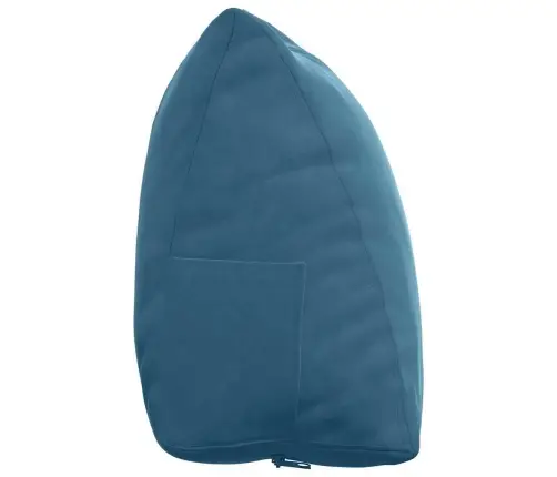 Atpakaļ Spilvens Zila 60 X 20 X 50 Cm Korduroja Audums Vidaxl