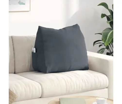 Atpakaļ Spilvens Tumši Pelēks 60 X 20 X 50 Cm Korduroja Audums Vidaxl