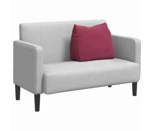 Atpakaļ Spilvens Vīna Sarkans 60 X 20 X 50 Cm Korduroja Audums Vidaxl