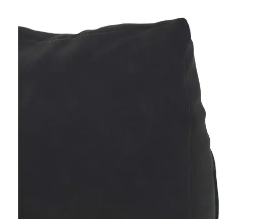 Atpakaļ Spilvens Melna 60 X 20 X 50 Cm Korduroja Audums Vidaxl
