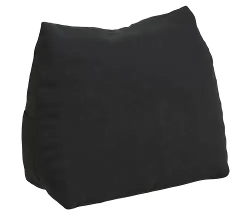 Atpakaļ Spilvens Melna 60 X 20 X 50 Cm Korduroja Audums Vidaxl