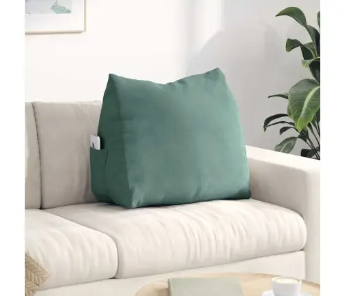 Atpakaļ Spilvens Jūras Zaļa 60 X 20 X 50 Cm Korduroja Audums Vidaxl