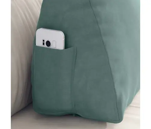 Atpakaļ Spilvens Jūras Zaļa 60 X 20 X 50 Cm Korduroja Audums Vidaxl