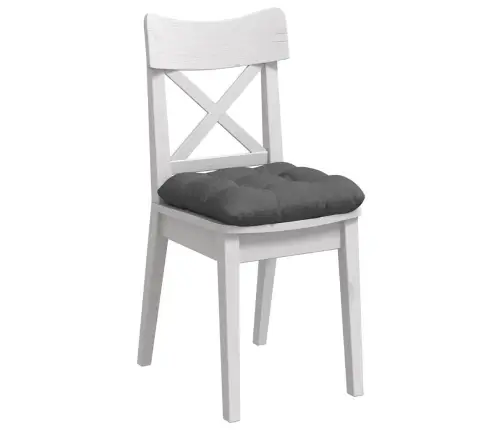 Sēdvietas Spilventiņi 4 Pcs Tumši Pelēks 40 X 40 X 12 Cm Audums Vidaxl