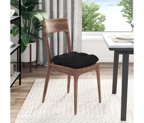 Sēdvietas Spilventiņi 4 Pcs Melna 40 X 40 Cm Mikrofibra Vidaxl