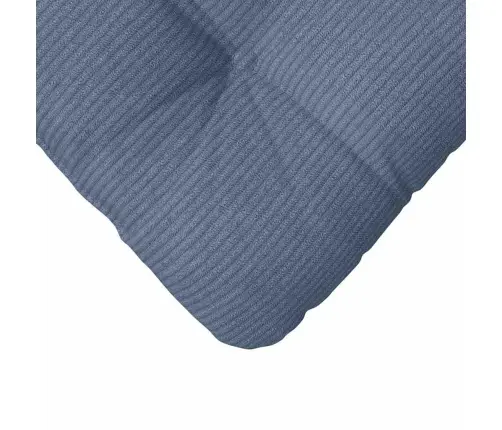 Sēdvietas Spilventiņi 4 Pcs Zila 40 X 40 Cm Korduroja Audums Vidaxl