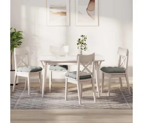 Sēdvietas Spilventiņi 4 Pcs Gaiši Pelēks 45 X 45 Cm Mikrofibra Vidaxl