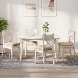 Sēdvietas Spilventiņi 4 Pcs Krēmkrāsa 45 X 45 Cm Mikrofibra Vidaxl