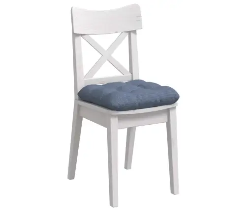 Sėdynių Pagalvėlės 4 Pcs Mėlyna 45 X 45 Cm Kordūrinis Audinys