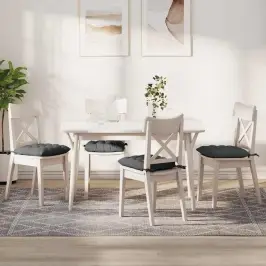 Sēdvietas Spilventiņi 2 Pcs Tumši Pelēks 40 X 40 X 6 Cm Audums Vidaxl