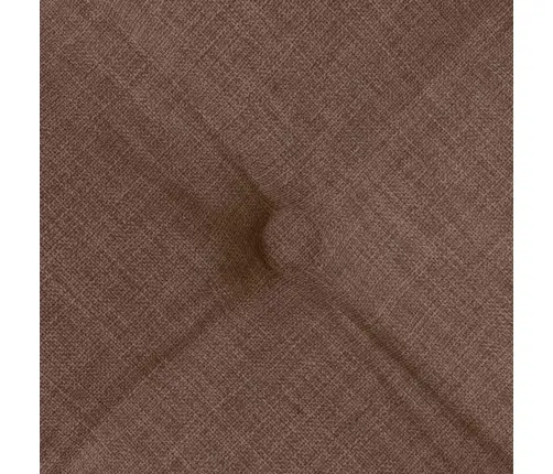Sēdvietas Spilventiņi 2 Pcs Brūna 40 X 40 X 6 Cm Audums Vidaxl