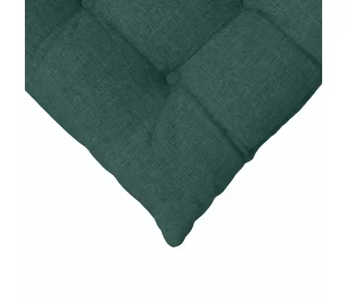 Istumispatjad 2 Pcs Tume Rohelise 40 X 40 X 6 Cm Kangas