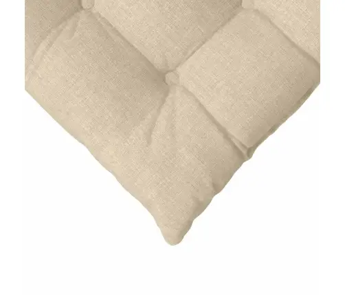 Istumispatjad 2 Pcs Cream 40 X 40 X 6 Cm Kangas