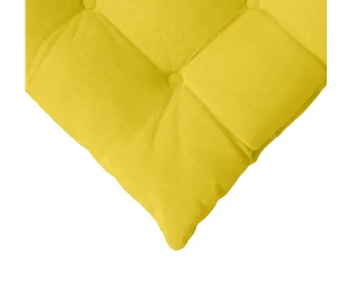 Sēdvietas Spilventiņi 2 Pcs Gaiši Dzeltena 40 X 40 X 6 Cm Vidaxl