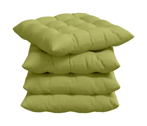 Sēdvietas Spilventiņi 2 Pcs Gaiši Zaļa 40 X 40 X 6 Cm Audums Vidaxl