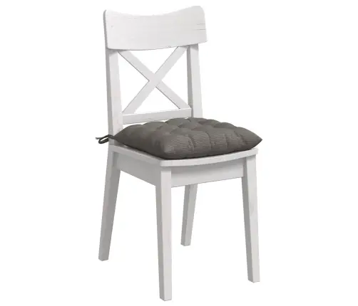 Sēdvietas Spilventiņi 4 Pcs Gaiši Pelēks 40 X 40 X 6 Cm Vidaxl