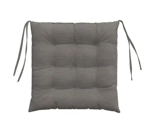 Sēdvietas Spilventiņi 4 Pcs Gaiši Pelēks 40 X 40 X 6 Cm Vidaxl