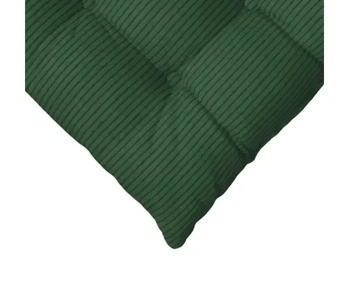 Sēdvietas Spilventiņi 4 Pcs Tumši Zaļš 40 X 40 X 6 Cm Vidaxl