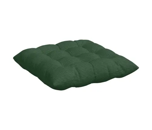 Sēdvietas Spilventiņi 4 Pcs Tumši Zaļš 40 X 40 X 6 Cm Vidaxl