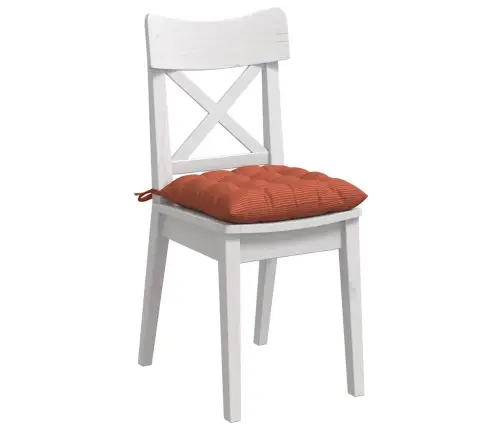 Sėdynių Pagalvėlės 4 Pcs Raudona Oranžinė 40 X 40 X 6 Cm