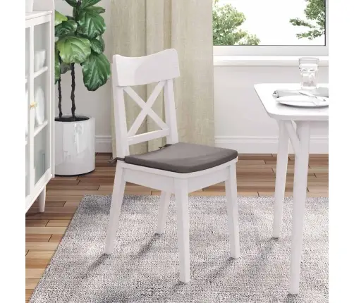 Sēdvietas Spilventiņi 4 Pcs Pelēkbrūna 40 X 40 X 3 Cm Audums Vidaxl