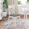 Sēdvietas Spilventiņi 4 Pcs Pelēkbrūna 40 X 40 X 3 Cm Audums Vidaxl