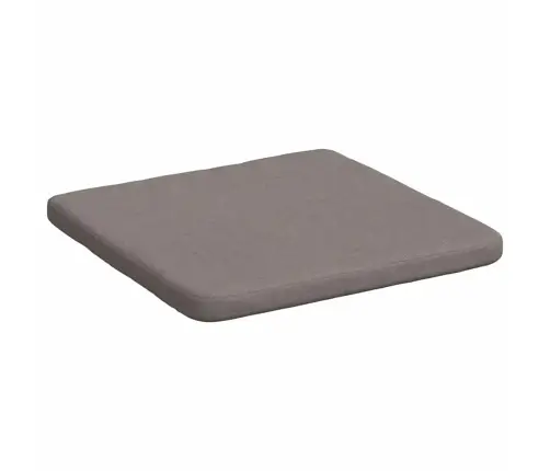 Sēdvietas Spilventiņi 4 Pcs Pelēkbrūna 40 X 40 X 3 Cm Audums Vidaxl