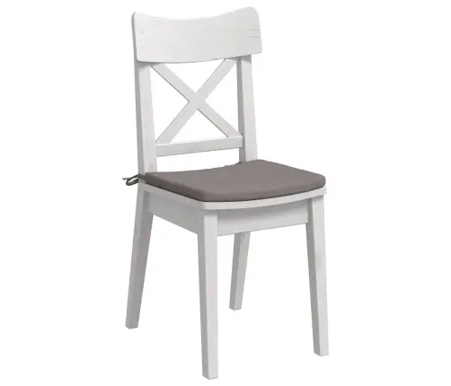 Sēdvietas Spilventiņi 4 Pcs Pelēkbrūna 40 X 40 X 3 Cm Audums Vidaxl