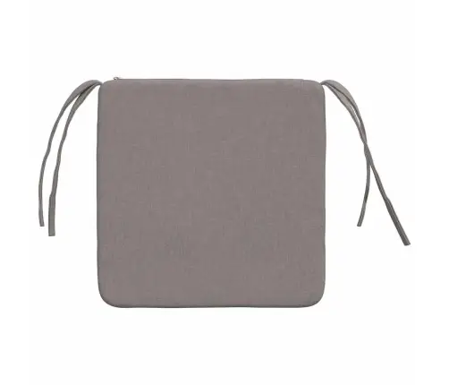Sēdvietas Spilventiņi 4 Pcs Pelēkbrūna 40 X 40 X 3 Cm Audums Vidaxl