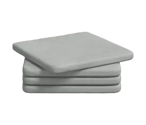 Istumispatjad 4 Pcs Helehall 40 X 40 X 3 Cm Samet