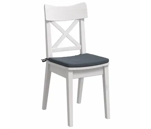 Sėdynių Pagalvėlės 4 Pcs Tamsiai Pilka 40 X 40 X 3 Cm Aksomas