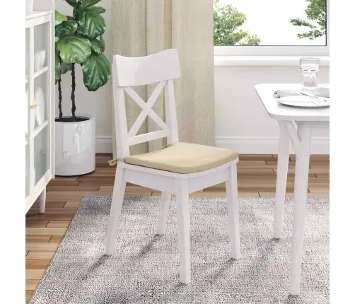 Sėdynių Pagalvėlės 4 Pcs Kreminė 40 X 40 X 3 Cm