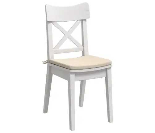 Sēdvietas Spilventiņi 4 Pcs Bēša 40 X 40 X 3 Cm Mikrofibra Vidaxl