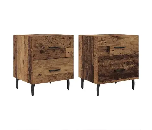 Šalia Lovos Spintelė 2 Pcs Sena Mediena 40 X 35 X 47.5 Cm Šalia Lovos Spintelė 2 Pcs Sena Mediena 40 X 35 X 47.5 Cm