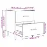 Šalia Lovos Spintelė 2 Pcs Sena Mediena 40 X 35 X 47.5 Cm Šalia Lovos Spintelė 2 Pcs Sena Mediena 40 X 35 X 47.5 Cm