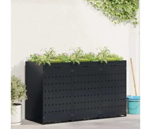 Ratta Prügikasti Hoidmine 3 Prügikasti Jaoks Must