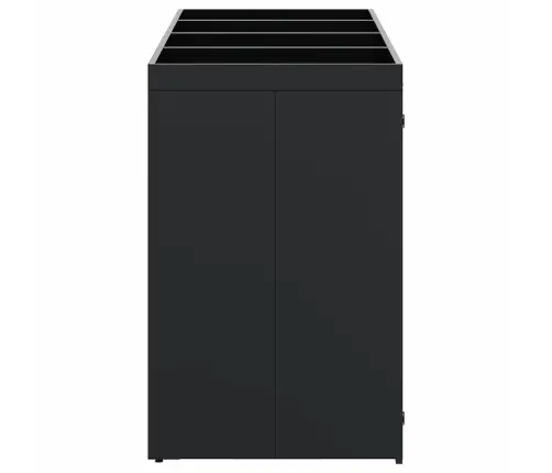 Ratiņu Tvertņu Glabāšana 4 Tvertņiem Melna Vidaxl